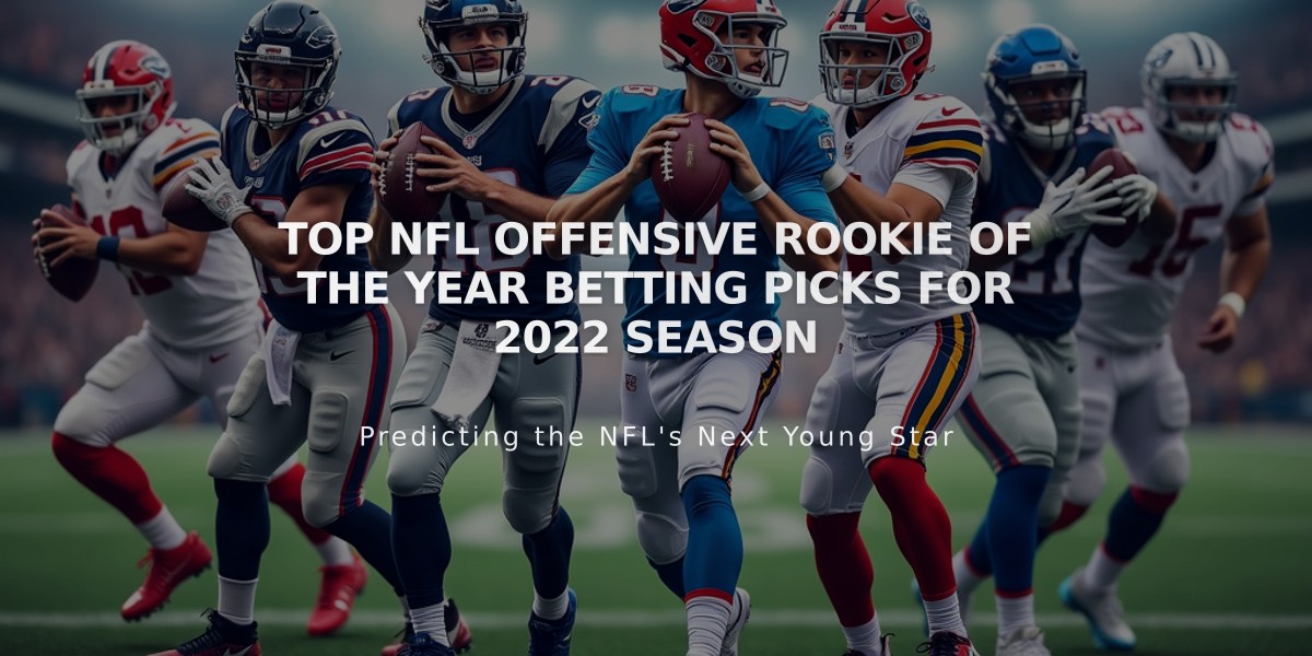 Top NFL Offensive Rookie of the Year Betting Picks for 2022 Season