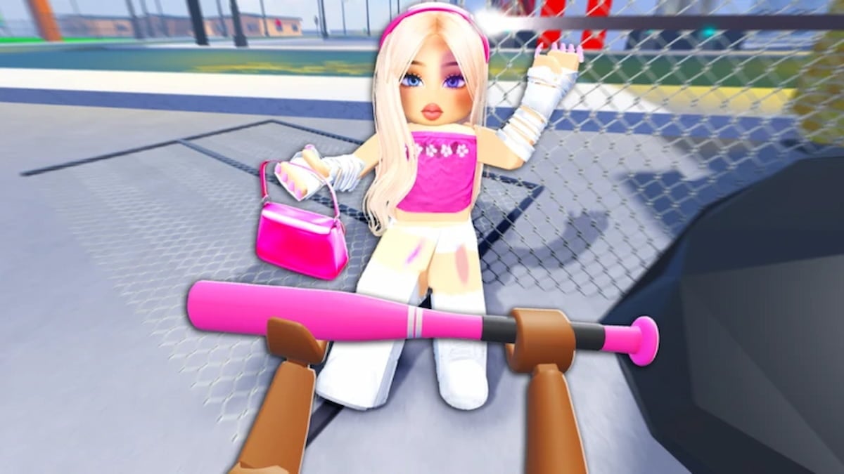 Roblox character wielding baseball bat