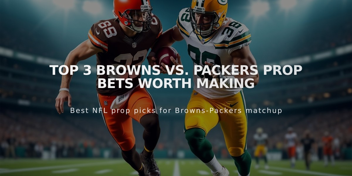 Top 3 Browns vs. Packers Prop Bets Worth Making