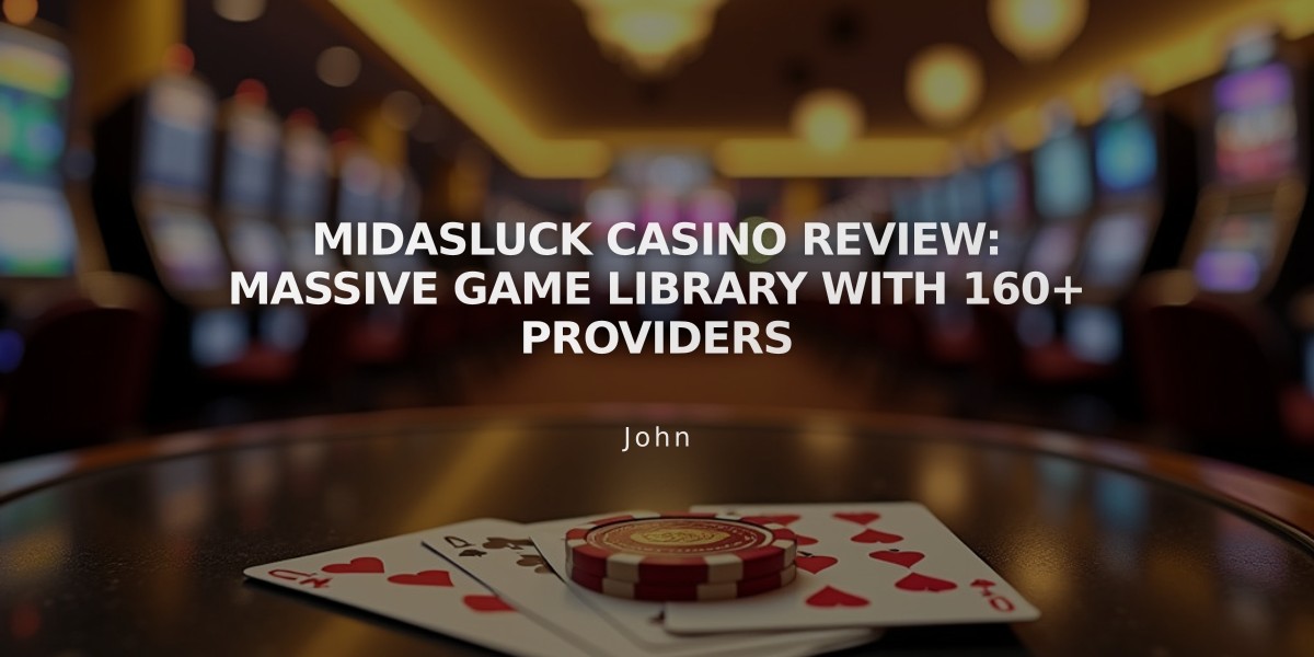 MidasLuck Casino Review: Massive Game Library with 160+ Providers