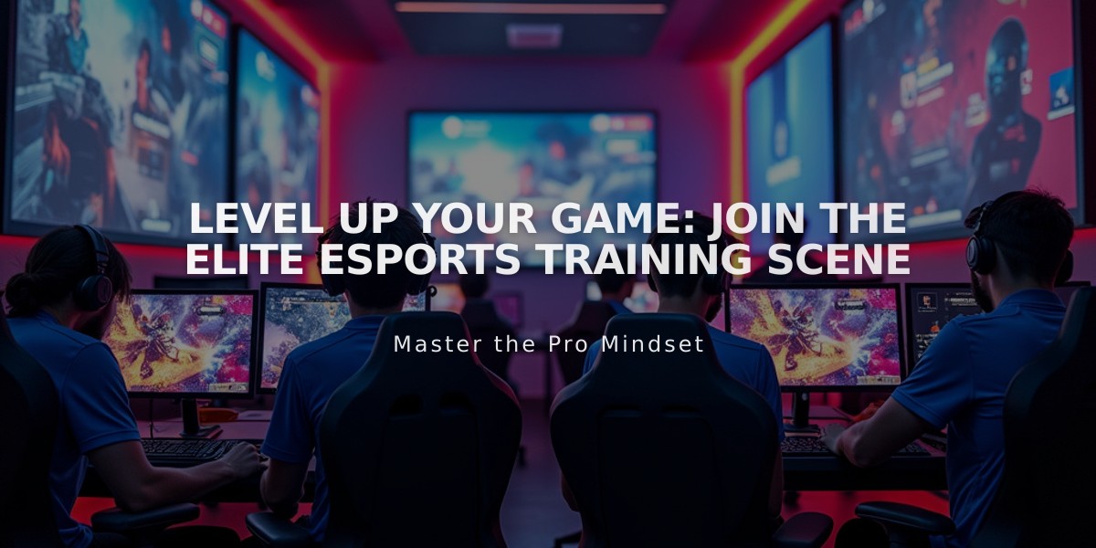 Level Up Your Game: Join the Elite Esports Training Scene