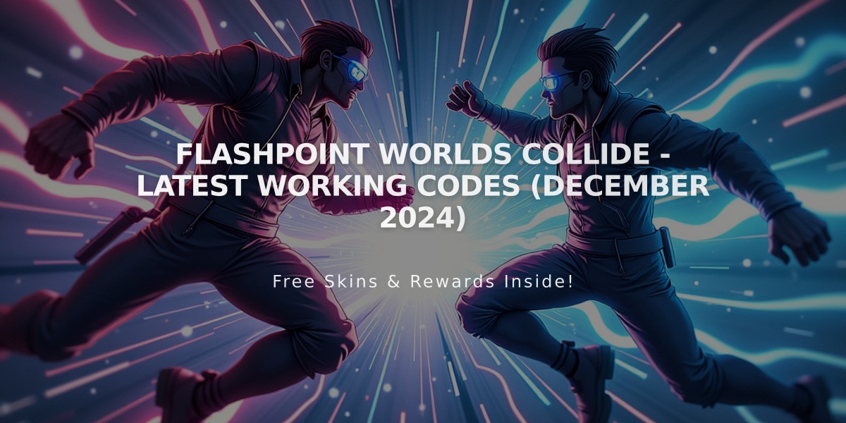 FLASHPOINT Worlds Collide - Latest Working Codes (December 2024)