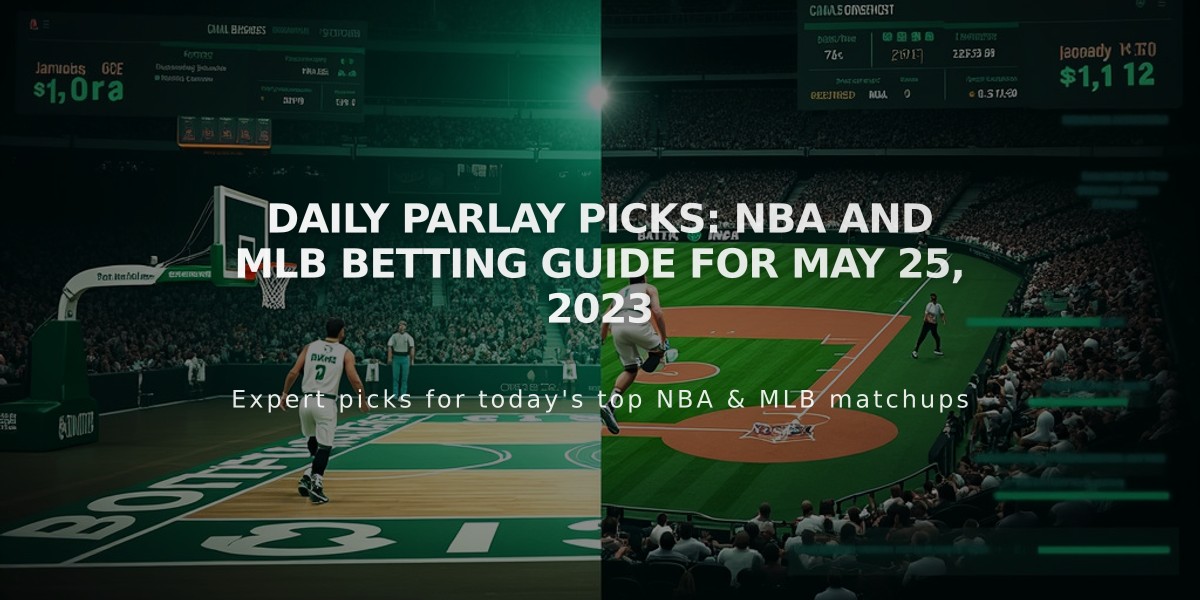 Daily Parlay Picks: NBA and MLB Betting Guide for May 25, 2023