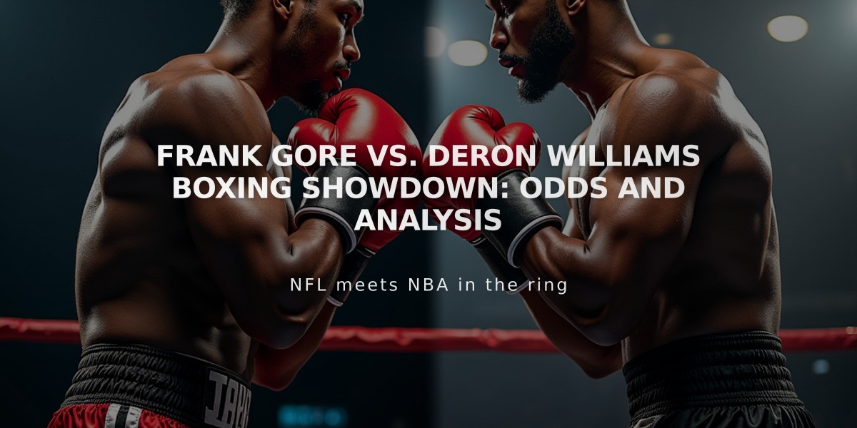 Frank Gore vs. Deron Williams Boxing Showdown: Odds and Analysis