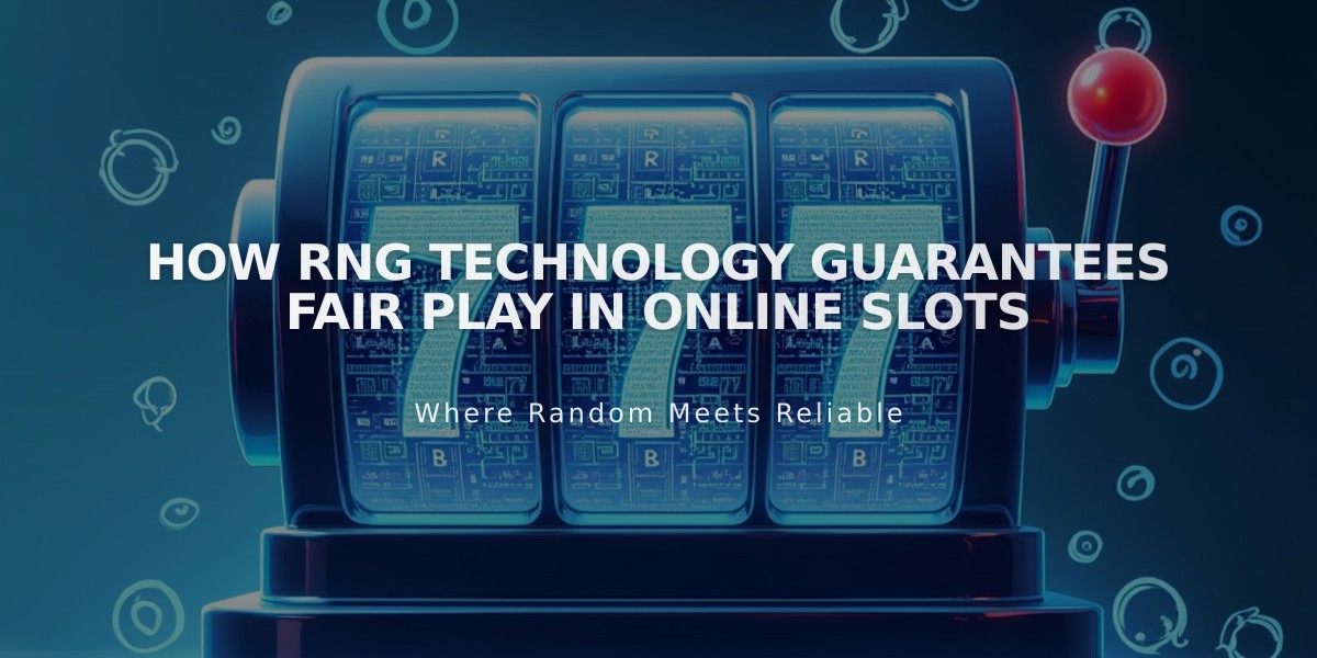 How RNG Technology Guarantees Fair Play in Online Slots