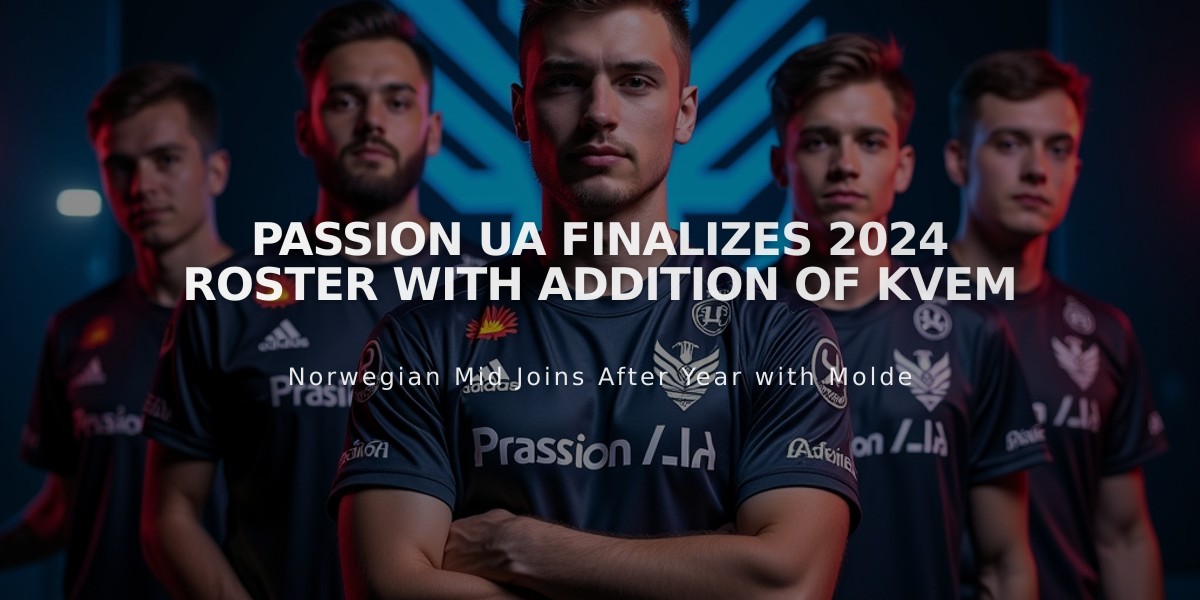 Passion UA Finalizes 2024 Roster with Addition of Kvem