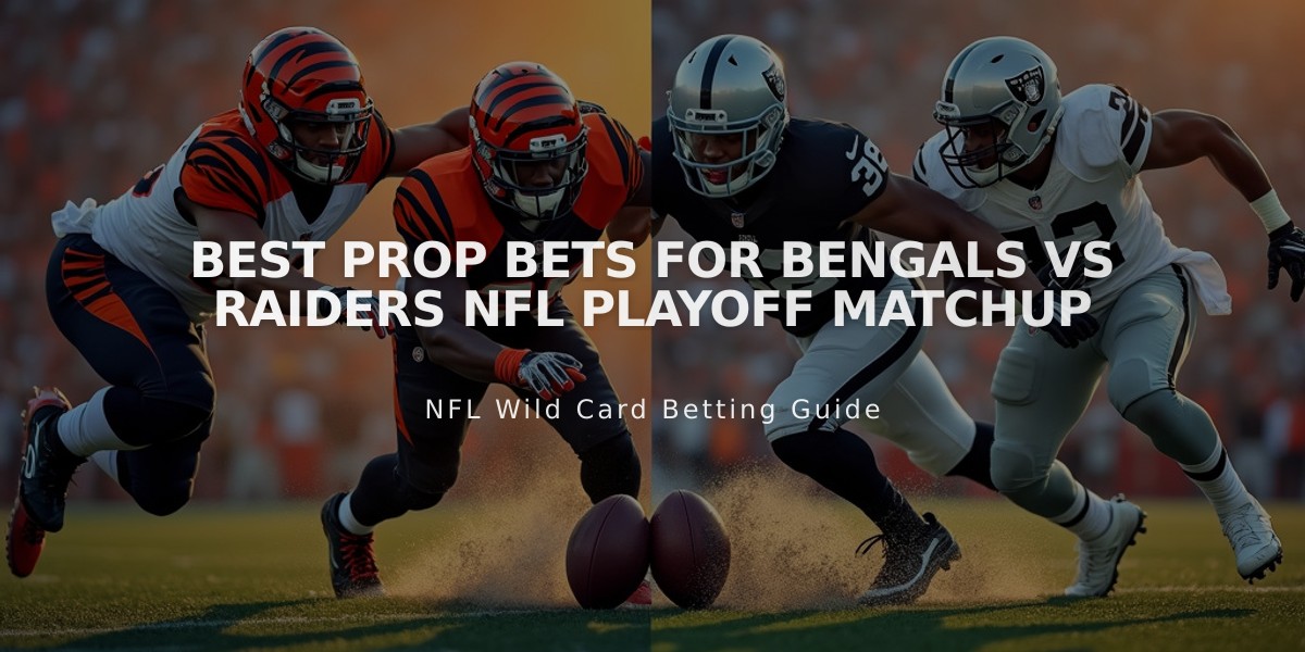 Best Prop Bets for Bengals vs Raiders NFL Playoff Matchup