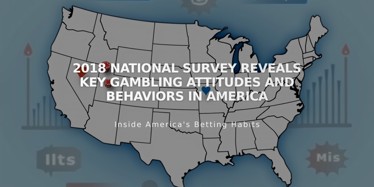 2018 National Survey Reveals Key Gambling Attitudes and Behaviors in America