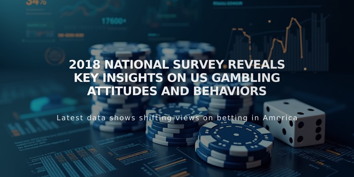 2018 National Survey Reveals Key Insights on US Gambling Attitudes and Behaviors