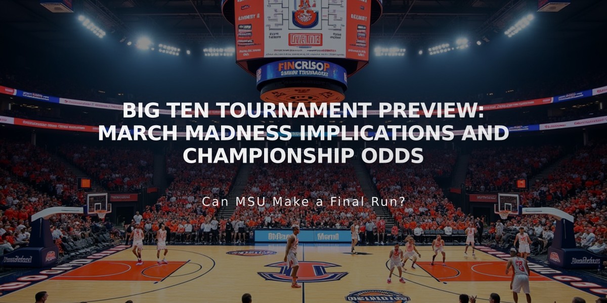 Big Ten Tournament Preview: March Madness Implications and Championship Odds