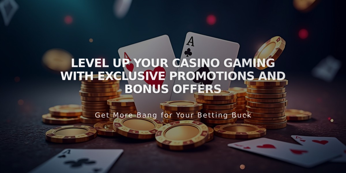 Level Up Your Casino Gaming with Exclusive Promotions and Bonus Offers