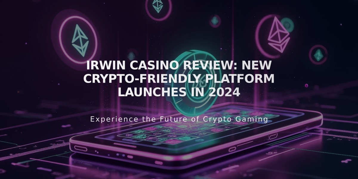 Irwin Casino Review: New Crypto-Friendly Platform Launches in 2024