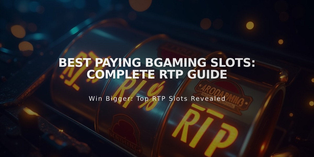 Best Paying BGaming Slots: Complete RTP Guide