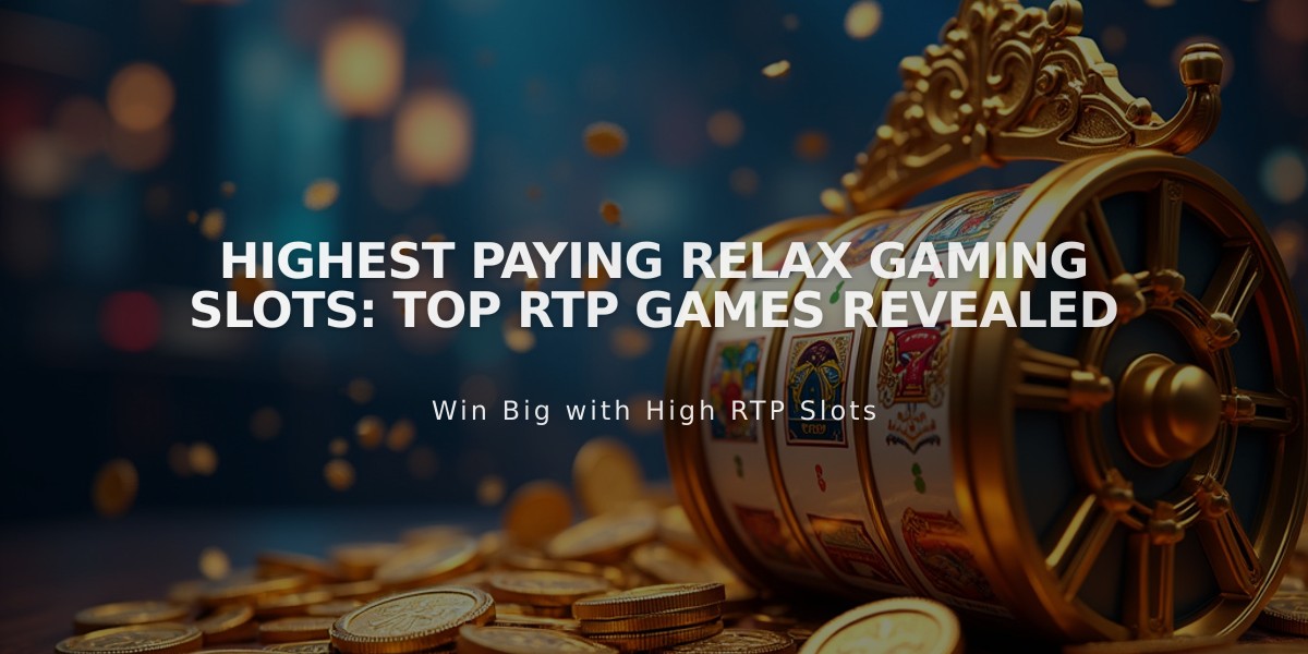 Highest Paying Relax Gaming Slots: Top RTP Games Revealed