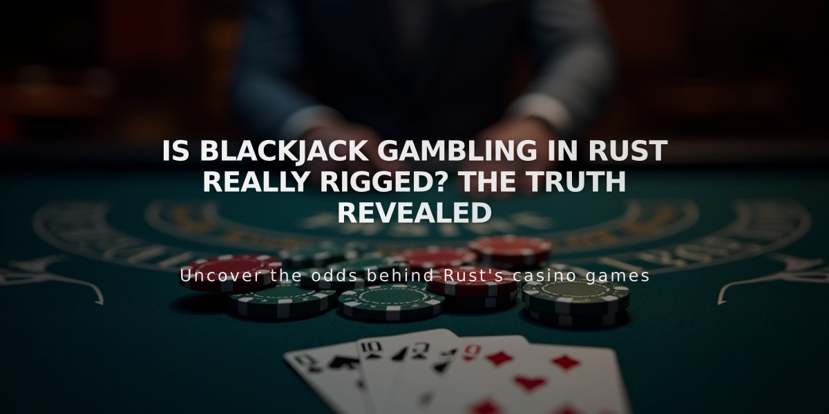 Is Blackjack Gambling in Rust Really Rigged? The Truth Revealed