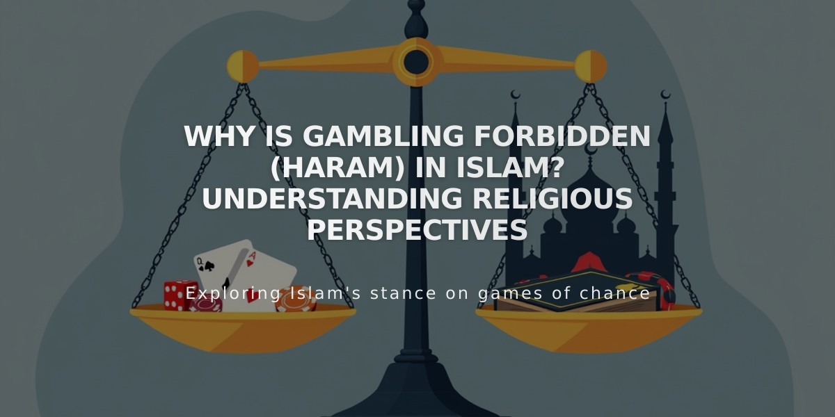 Why Is Gambling Forbidden (Haram) in Islam? Understanding Religious Perspectives