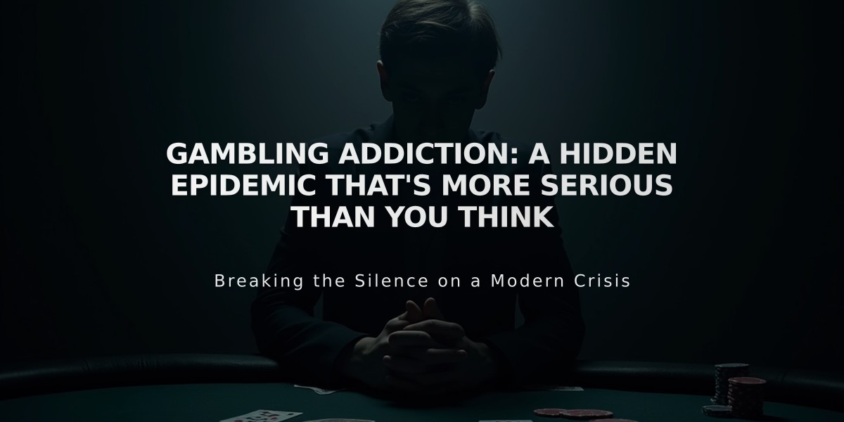 Gambling Addiction: A Hidden Epidemic That's More Serious Than You Think