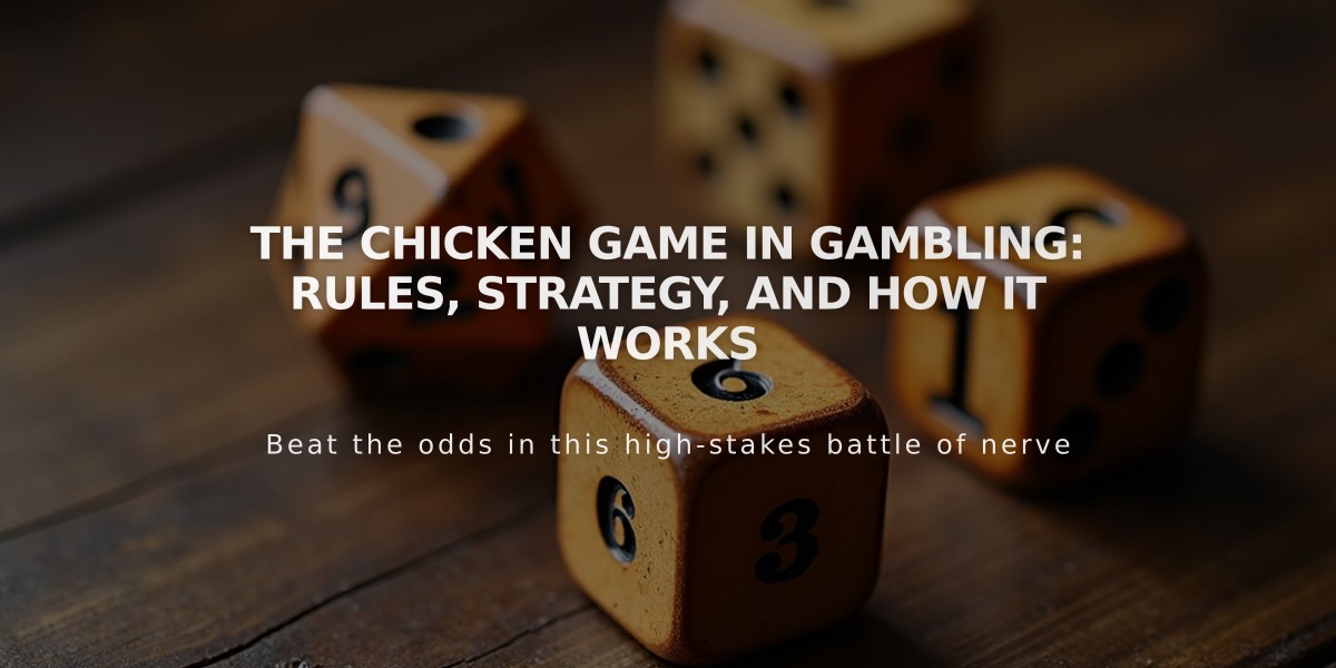 The Chicken Game in Gambling: Rules, Strategy, and How It Works