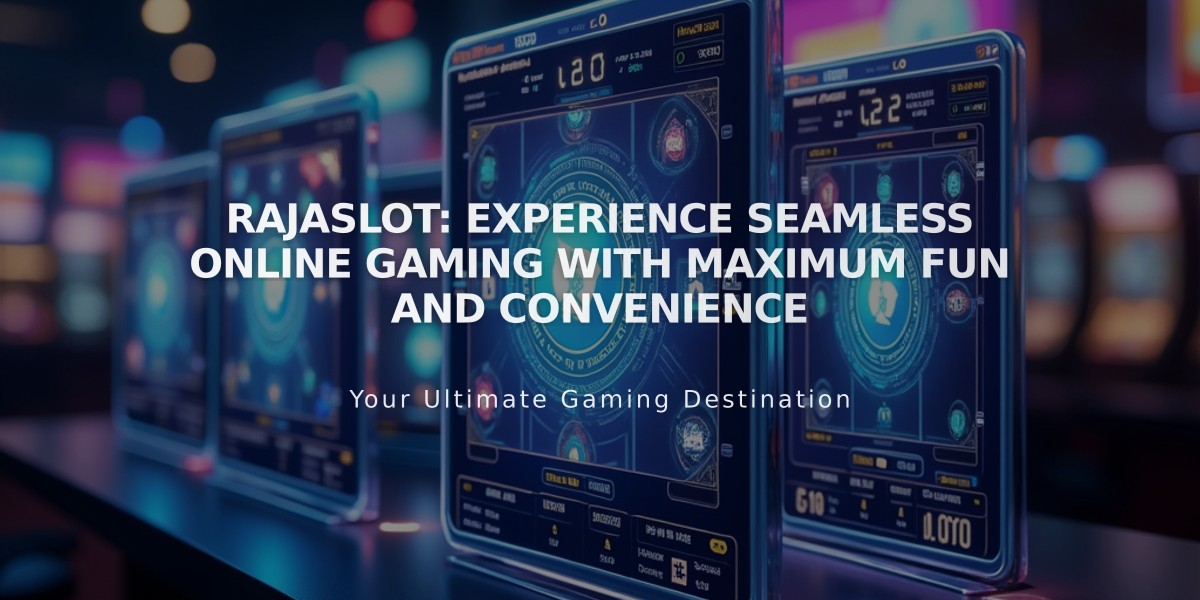 Rajaslot: Experience Seamless Online Gaming with Maximum Fun and Convenience