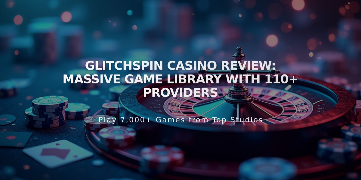 GlitchSpin Casino Review: Massive Game Library with 110+ Providers