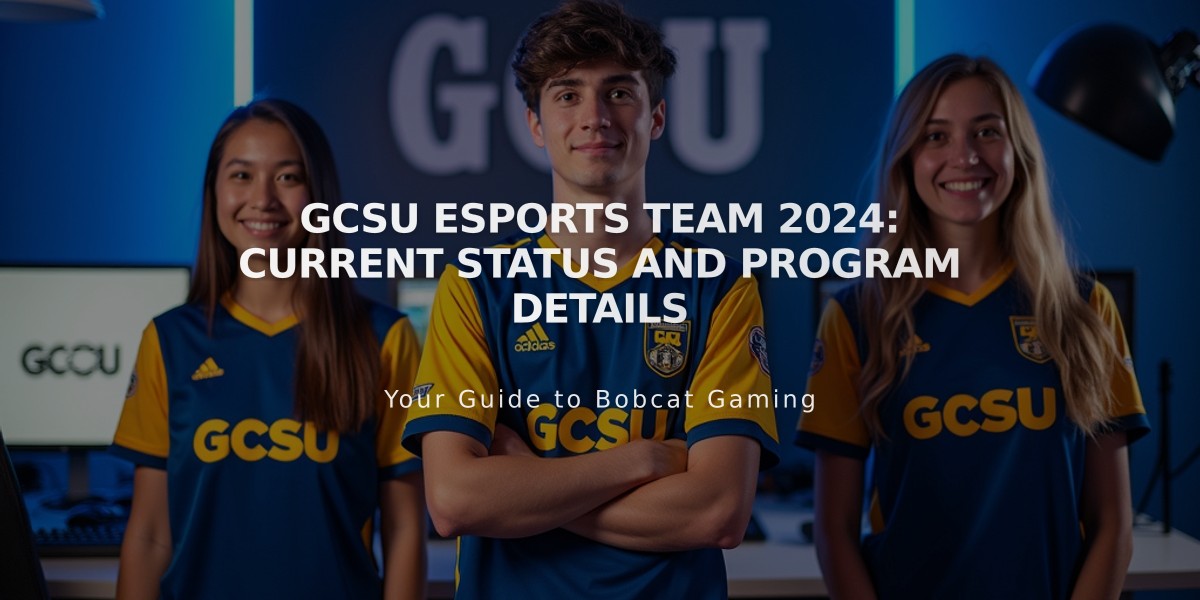 GCSU Esports Team 2024: Current Status and Program Details