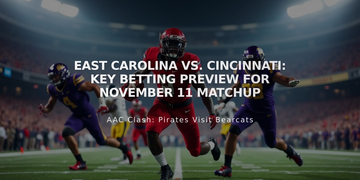 East Carolina vs. Cincinnati: Key Betting Preview for November 11 Matchup