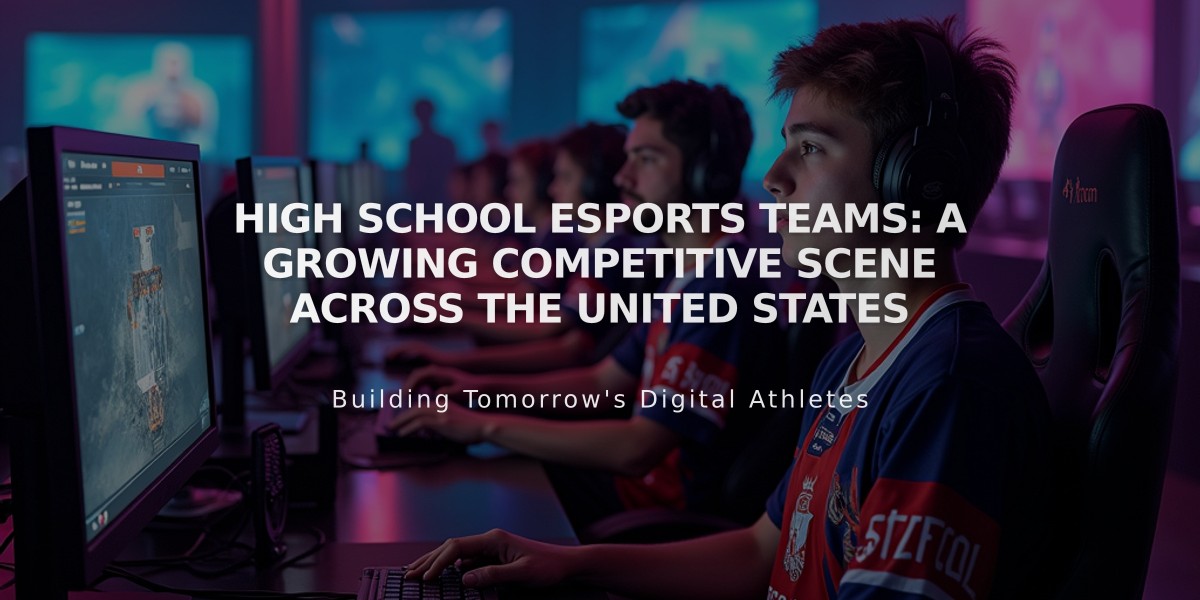 High School Esports Teams: A Growing Competitive Scene Across The United States