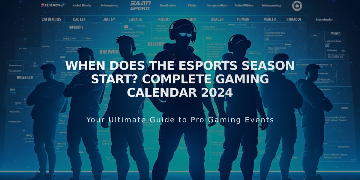 When Does the Esports Season Start? Complete Gaming Calendar 2024