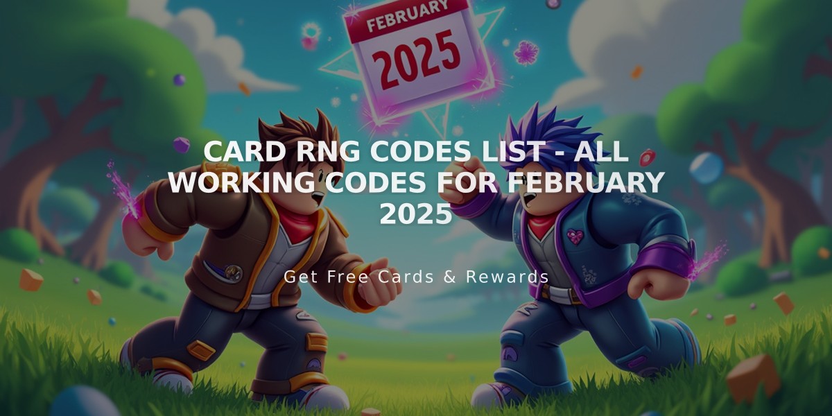 Card RNG Codes List - All Working Codes for February 2025