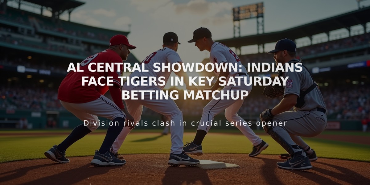 AL Central Showdown: Indians Face Tigers in Key Saturday Betting Matchup