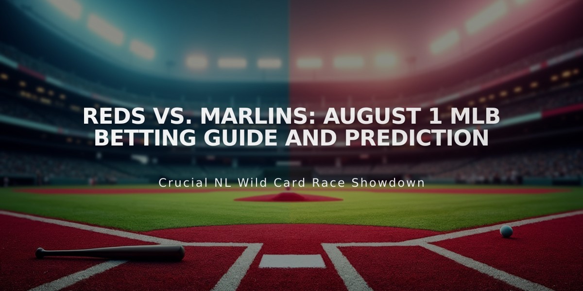 Reds vs. Marlins: August 1 MLB Betting Guide and Prediction