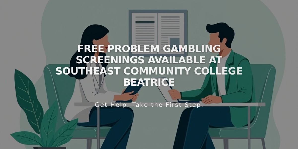 Free Problem Gambling Screenings Available at Southeast Community College Beatrice