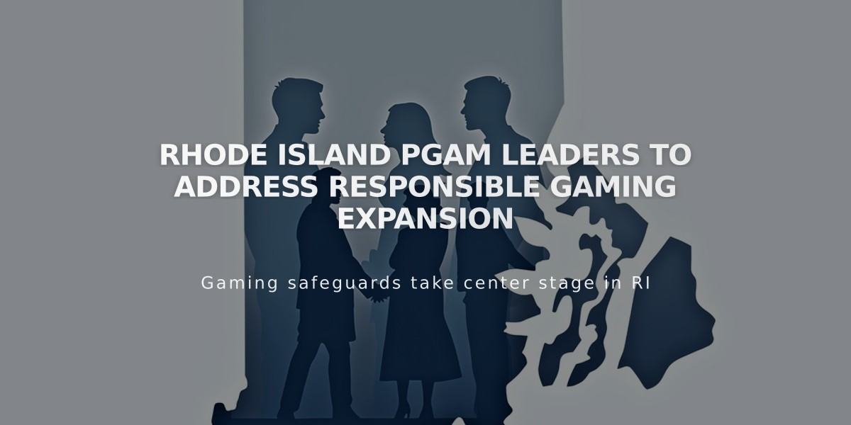 Rhode Island PGAM Leaders to Address Responsible Gaming Expansion