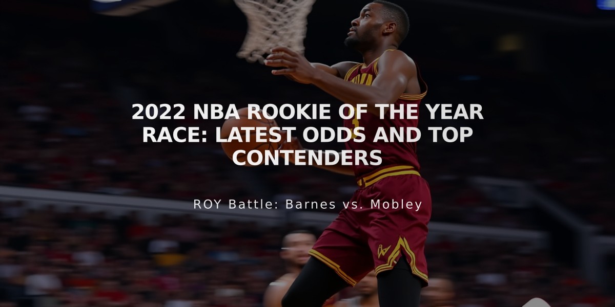 2022 NBA Rookie of the Year Race: Latest Odds and Top Contenders