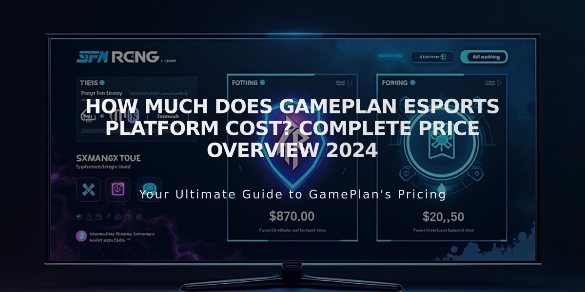 How Much Does GamePlan Esports Platform Cost? Complete Price Overview 2024