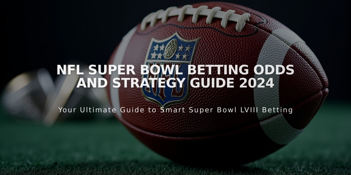 NFL Super Bowl Betting Odds and Strategy Guide 2024