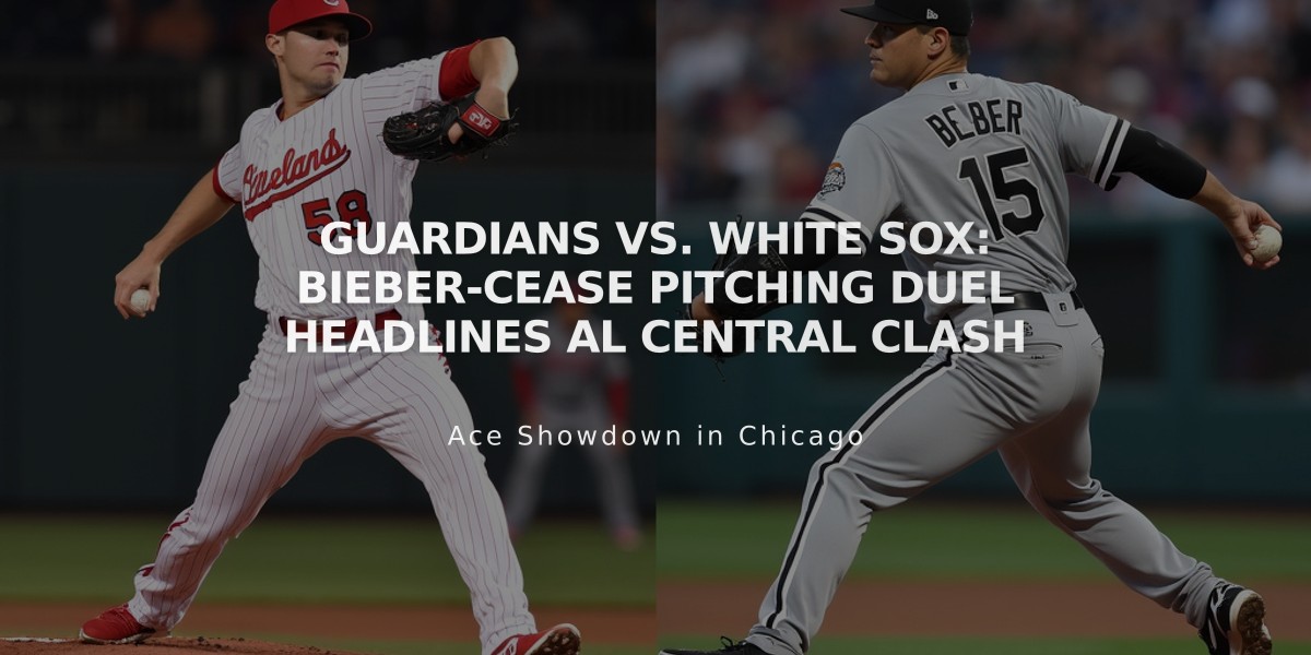 Guardians vs. White Sox: Bieber-Cease Pitching Duel Headlines AL Central Clash